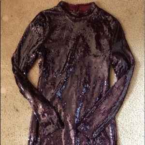 Fashion Nova Burgundy Dress